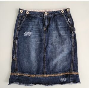 Banana Republic Dark Blue Denim Pencil Skirt